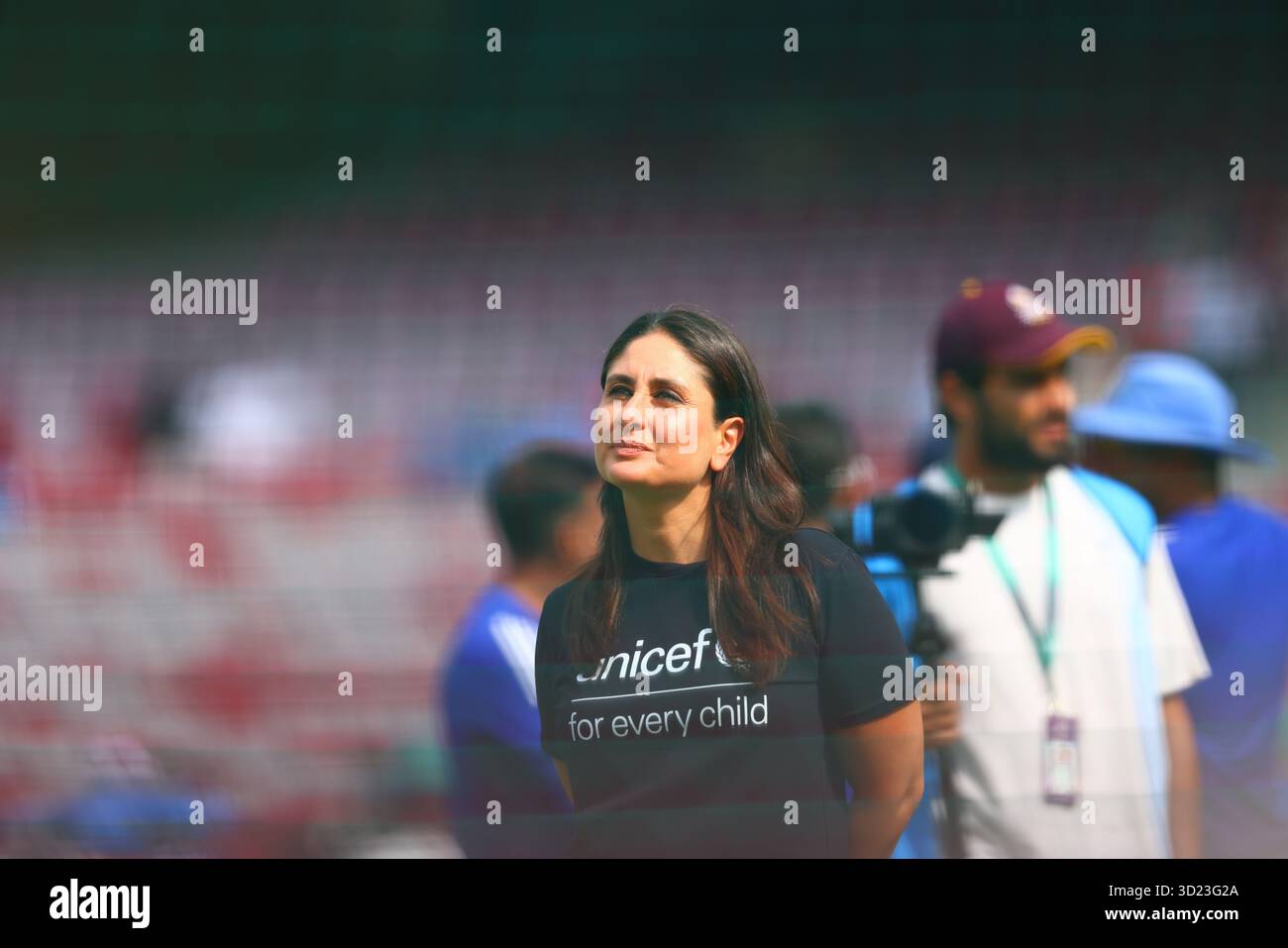 Karina Kapoor lors du match de demi-finale de la Coupe du monde de cricket féminine de l'ICC, Inde vs Australie à l'Académie des sports du Dr D.Y. Patil, Navi Mumbai, Inde, 30 octobre 2025 (photo par Shubhajit Roy Karmakar/News images) Banque D'Images