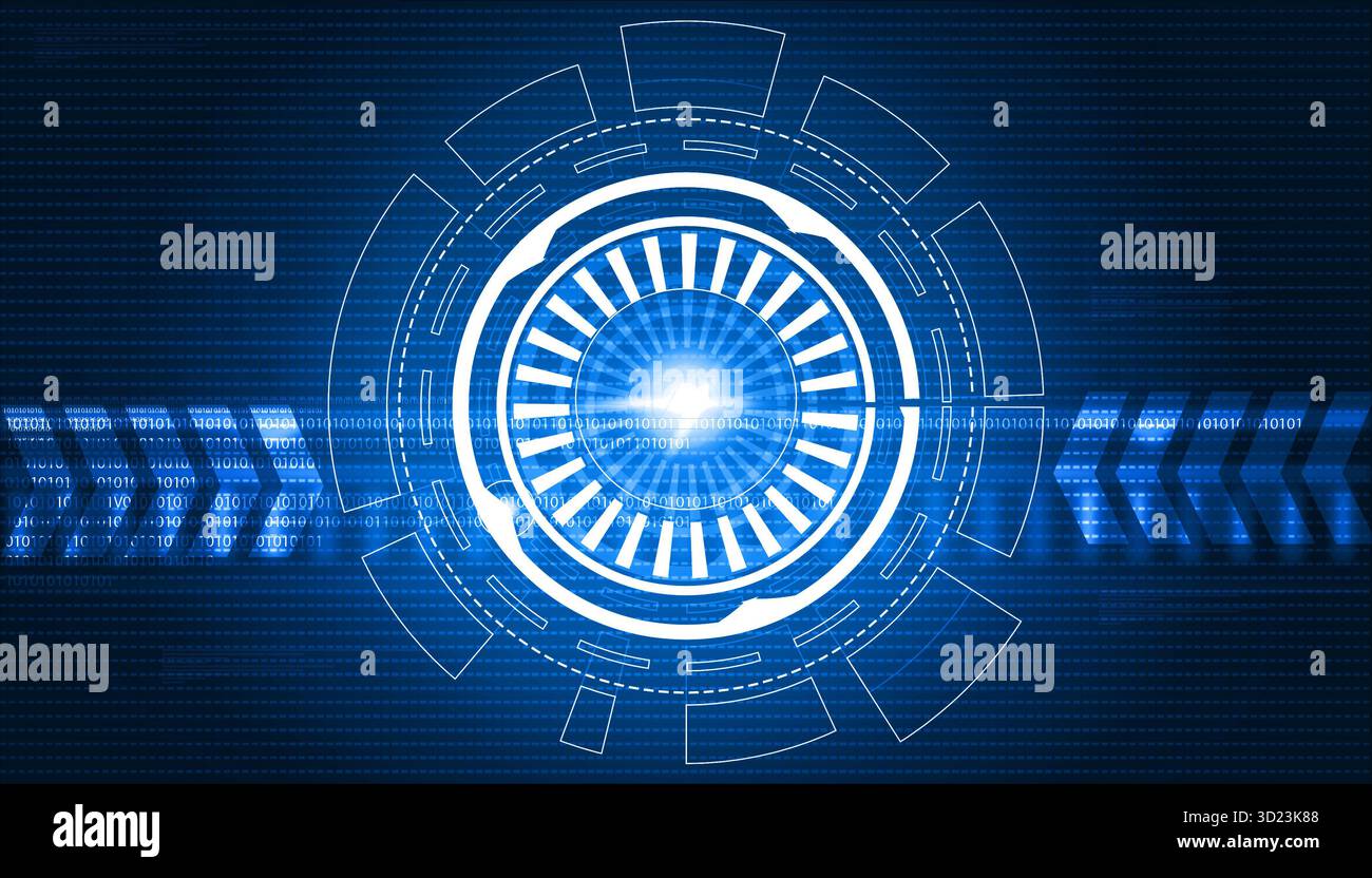 Fond abstrait de concept de technologie moderne. Illustration numérique Banque D'Images