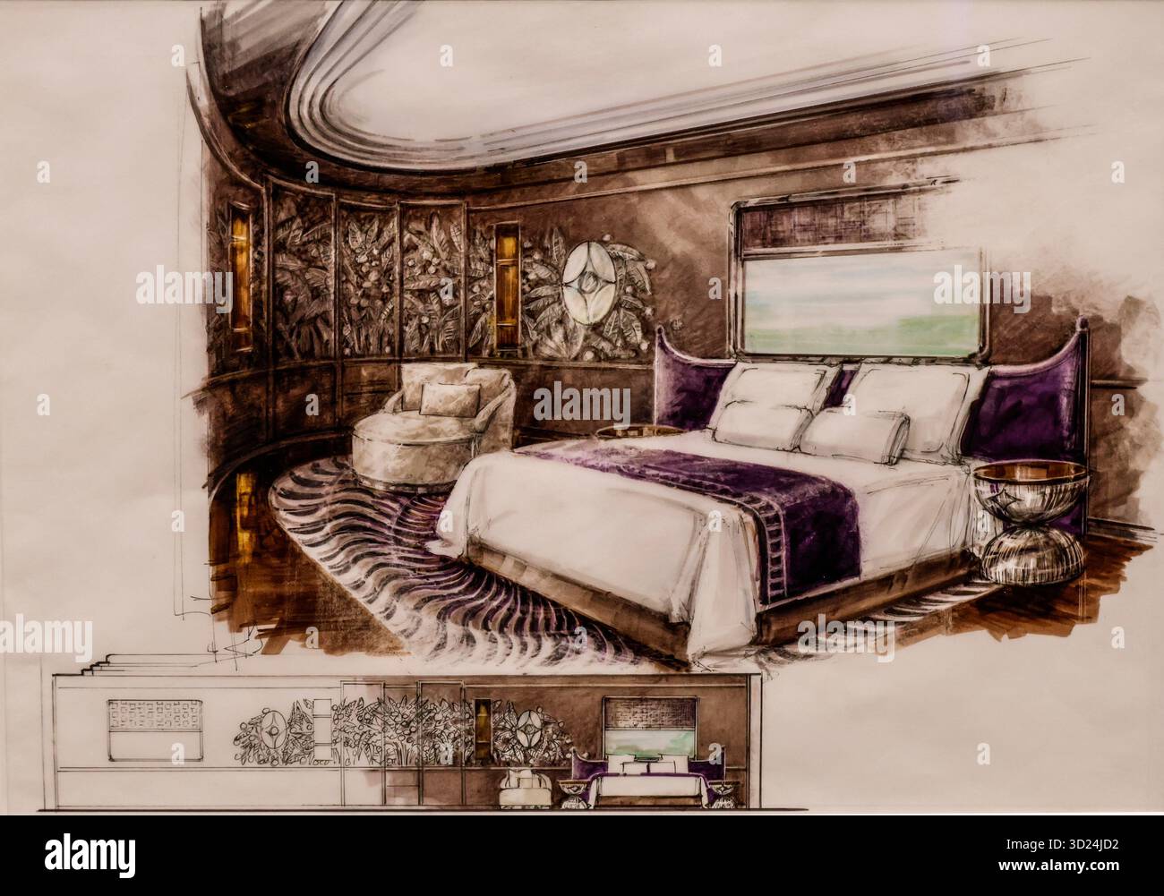 LA RENAISSANCE DE L'ORIENT EXPRESS PARIS Banque D'Images