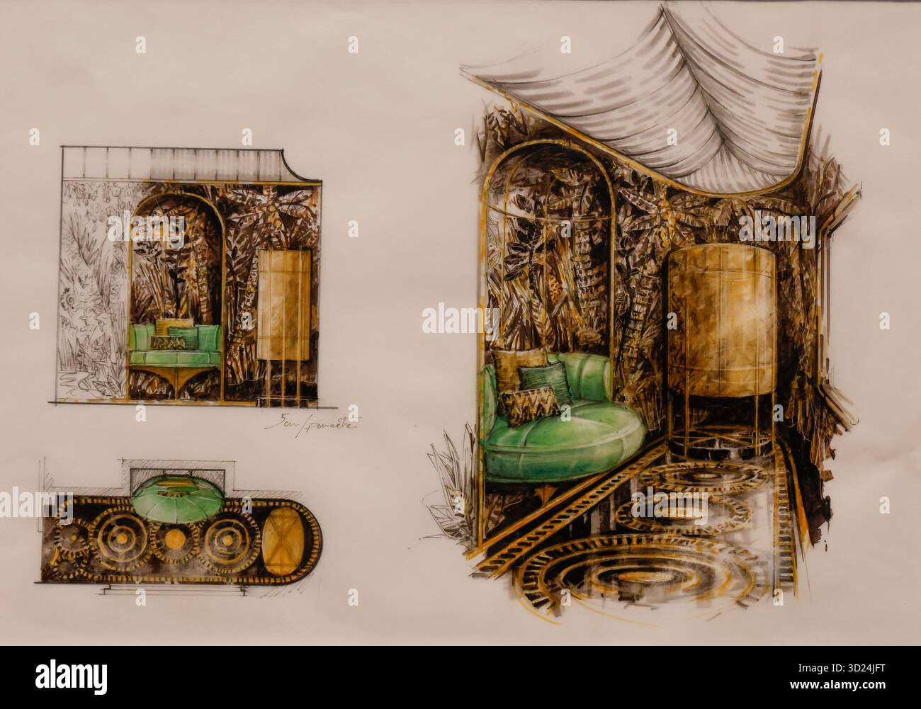 LA RENAISSANCE DE L'ORIENT EXPRESS PARIS Banque D'Images