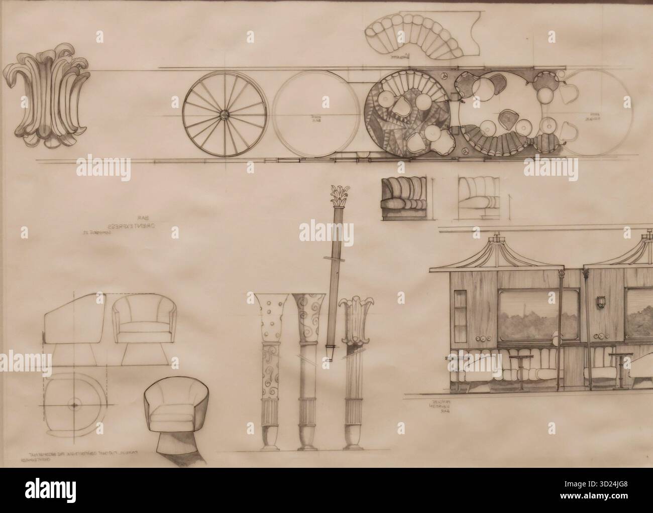 LA RENAISSANCE DE L'ORIENT EXPRESS PARIS Banque D'Images