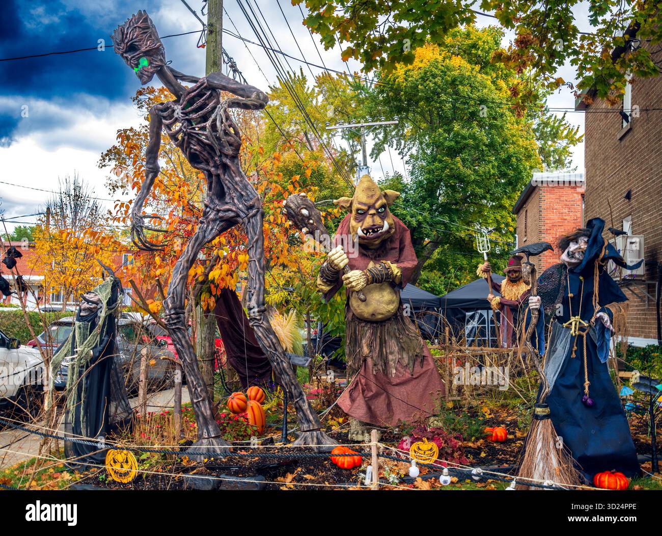 Halloween 2025 - étalages de cour Banque D'Images