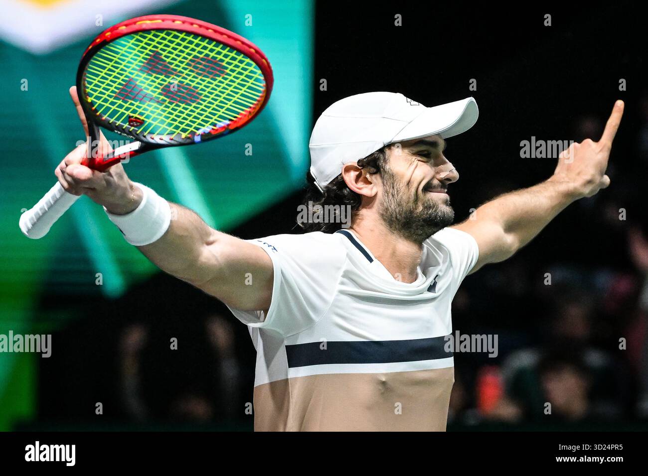 Nanterre, France. 30 octobre 2025. Valentin VACHEROT de Monaco célèbre son point lors de la quatrième journée du tournoi de tennis Rolex Paris Masters 2025, ATP Masters 1000 le 30 octobre 2025 à la Defense Arena de Nanterre près de Paris - photo Matthieu Mirville/DPPI crédit : DPPI Media/Alamy Live News Banque D'Images