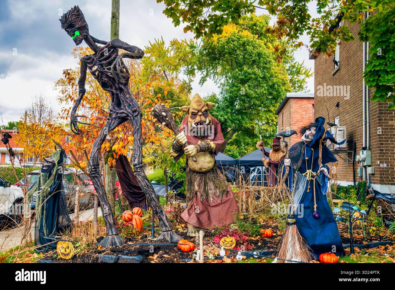 Halloween 2025 - étalages de cour Banque D'Images