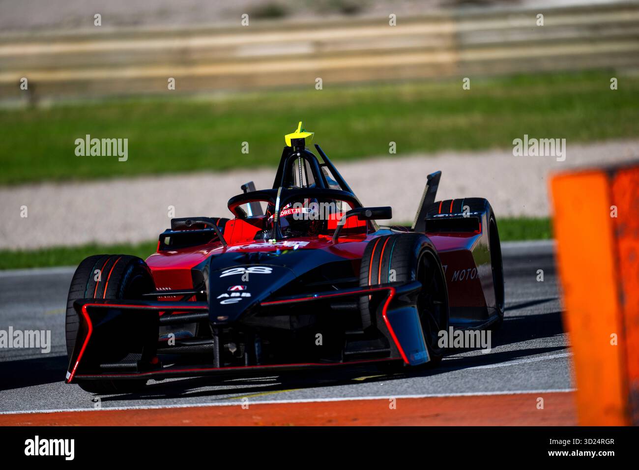 28 DRUGOVICH Felipe (soutien-gorge), Andretti Formula E, Porsche 99X Electric, action lors des essais de pré-saison de Valence 2025 du Championnat du monde ABB FIA Formula E 2025-26, sur le circuit Ricardo Tormo du 27 au 31 octobre 2025 à Cheste, Espagne - photo Fabrizio Boldoni / DPPI crédit : DPPI Media/Alamy Live News Banque D'Images