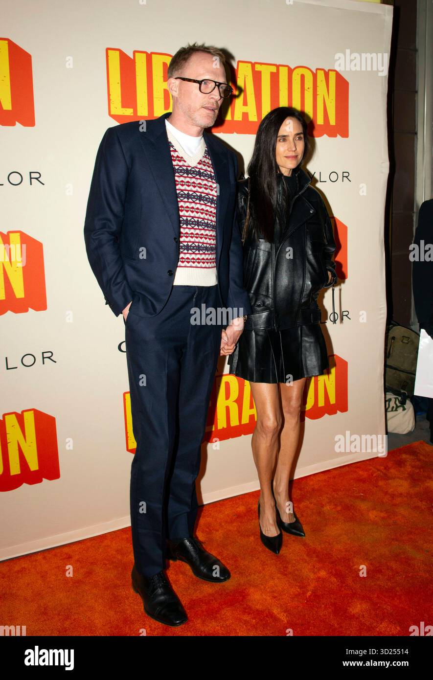 28 octobre 2025, New York, NY, États-Unis : Paul Bettany et Jennifer Connelly assistent à Broadway Opening Night of 'Liberation'. Tenue à James Earl Jones à New York. Photo image Press/Zuma Press 28 octobre 2025. (Crédit image : © photo image Press via ZUMA Press Wire) USAGE ÉDITORIAL SEULEMENT ! Non destiné à UN USAGE commercial ! Banque D'Images