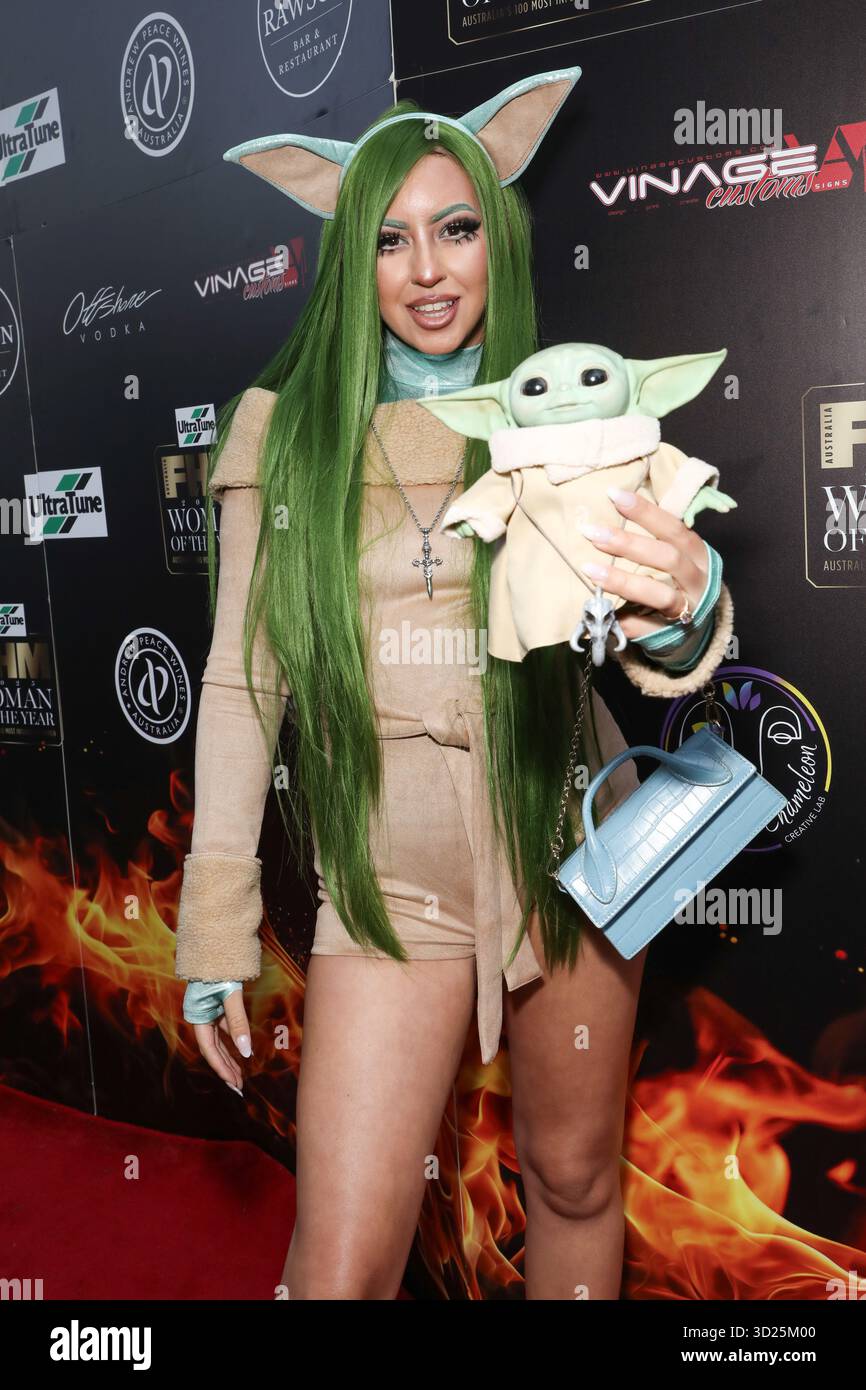 30 octobre 2025 : SOPHIA CHRISTOU assiste à la FHM Woman of the Year Halloween Party au Rawson le 30 octobre 2025 à Sydney, Nouvelle-Galles du Sud Australie (crédit image : © Christopher Khoury/Australian Press Agency via ZUMA Press Wire) USAGE ÉDITORIAL SEULEMENT ! Non destiné à UN USAGE commercial ! Banque D'Images