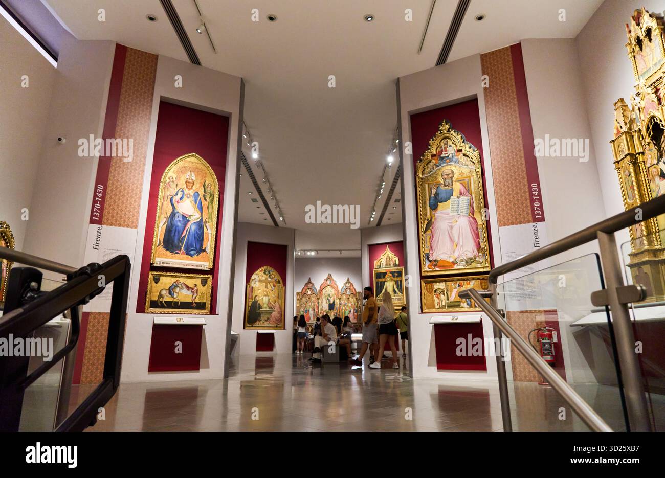 Lorenzo Monaco et la peinture gothique tardive, galerie Accademia, Galleria dell’Accademia, Florence, Florence, Florence, Florence, Toscane, Italie Banque D'Images