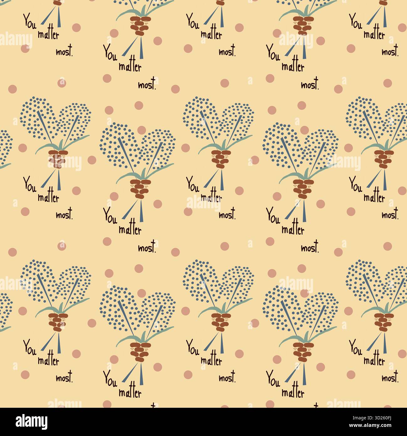 sans couture de petit floral sur fond pastel Banque D'Images