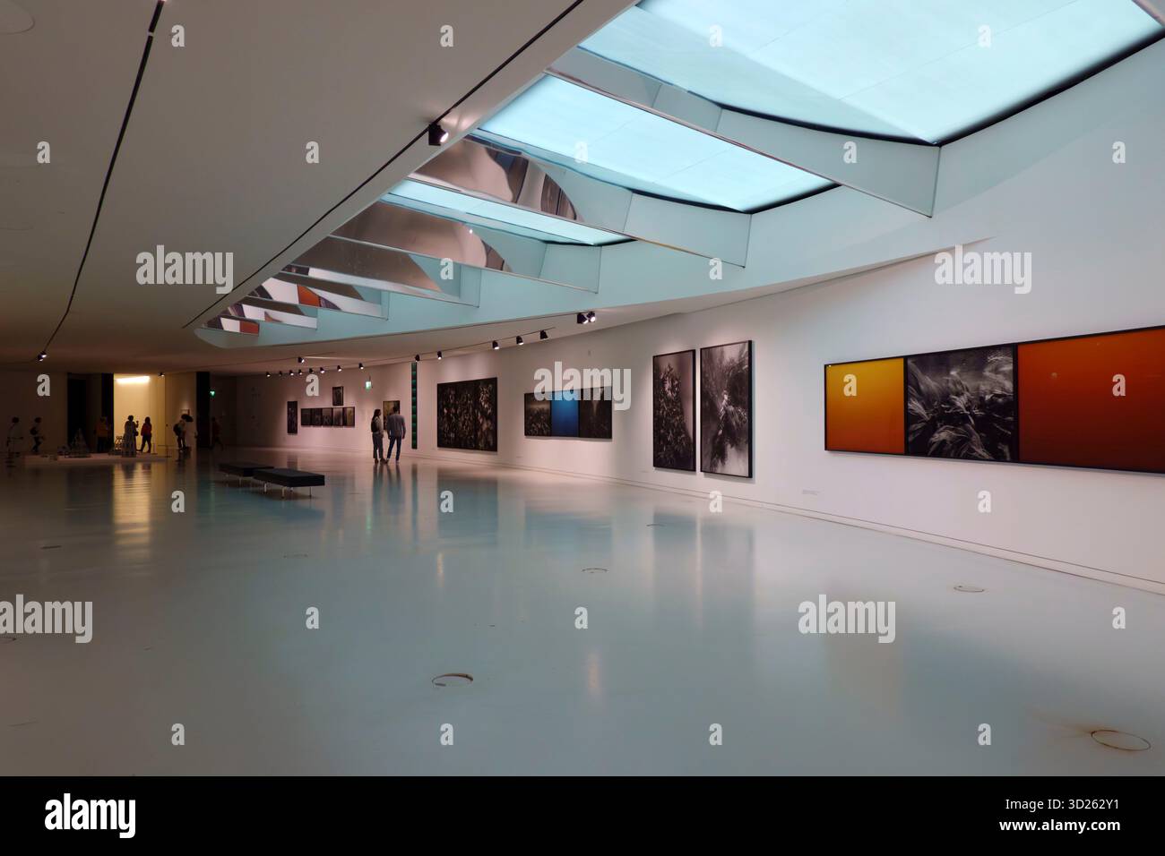 Intérieur du MAAT (Musée d'Art, d'architecture et de technologie) à Lisbonne, Portugal, Europe Banque D'Images