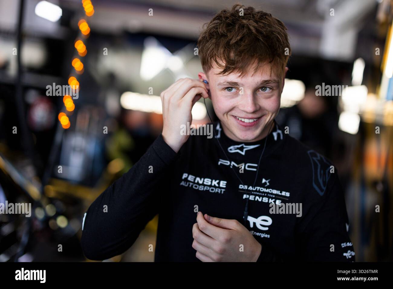 BARNARD Taylor (gbr), DS Penske, DS E-TENSE FE25, portrait lors des essais de pré-saison de Valence 2025 du Championnat du monde ABB FIA Formula E 2025-26, sur le circuit Ricardo Tormo du 27 au 31 octobre 2025 à Cheste, Espagne - photo Julien Delfosse / DPPI Banque D'Images