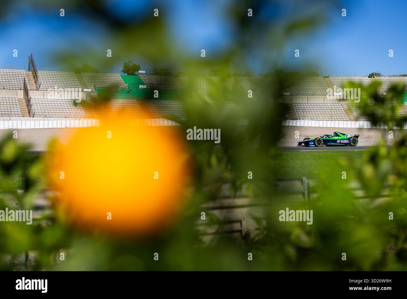 14 ERIKSSON Joel (swe), Envision Racing, Jaguar I-type 7, action lors des essais de pré-saison de Valence 2025 du Championnat du monde ABB FIA Formula E 2025-26, sur le circuit Ricardo Tormo du 27 au 31 octobre 2025 à Cheste, Espagne - photo Julien Delfosse / DPPI Banque D'Images