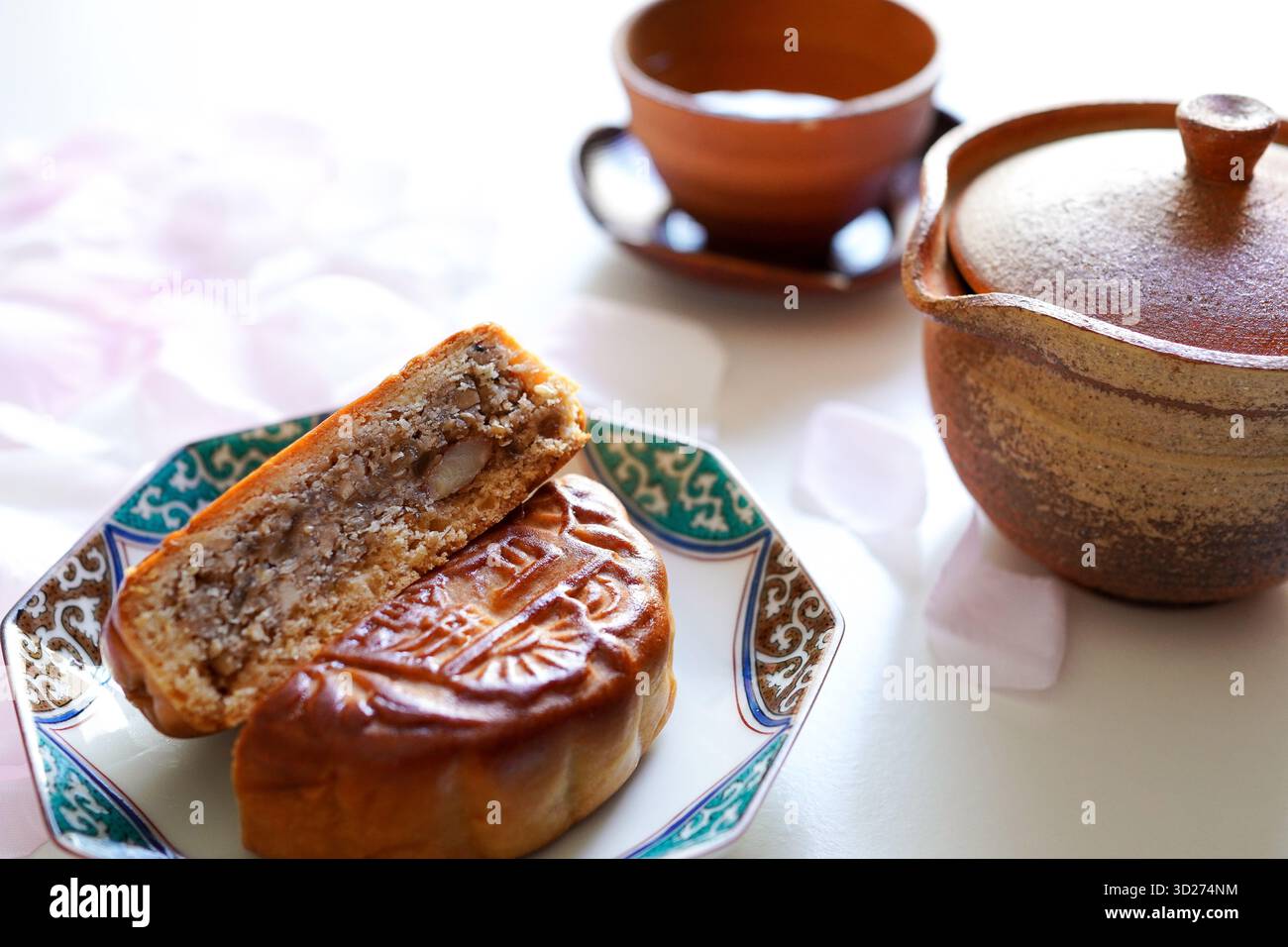 Mooncake, une pâtisserie chinoise traditionnelle Banque D'Images