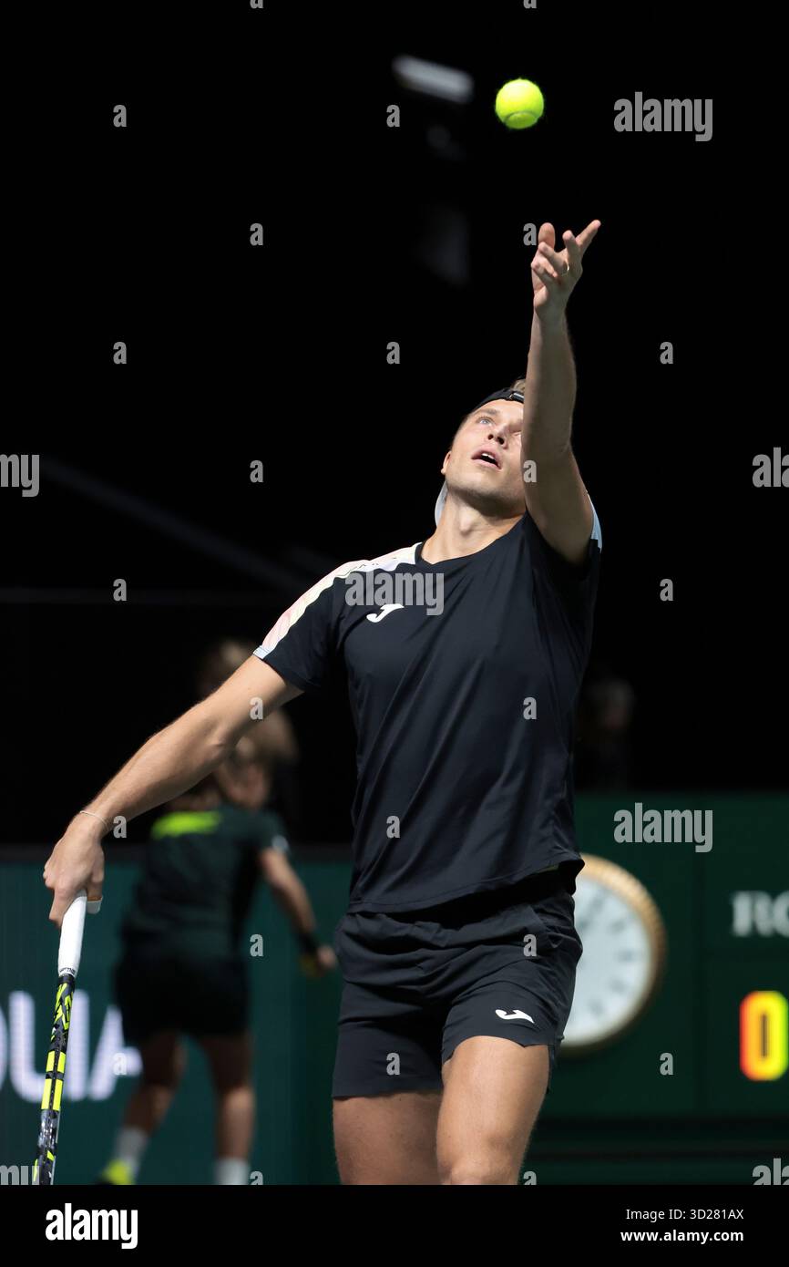 Nanterre, France. 29 octobre 2025. Alexandre Muller de France lors du 3e jour du tournoi de tennis Rolex Paris Masters 2025, ATP Masters 1000 le 29 octobre 2025 au Paris la Défense Arena de Nanterre près de Paris, France - photo Jean Catuffe/DPPI crédit : DPPI Media/Alamy Live News Banque D'Images