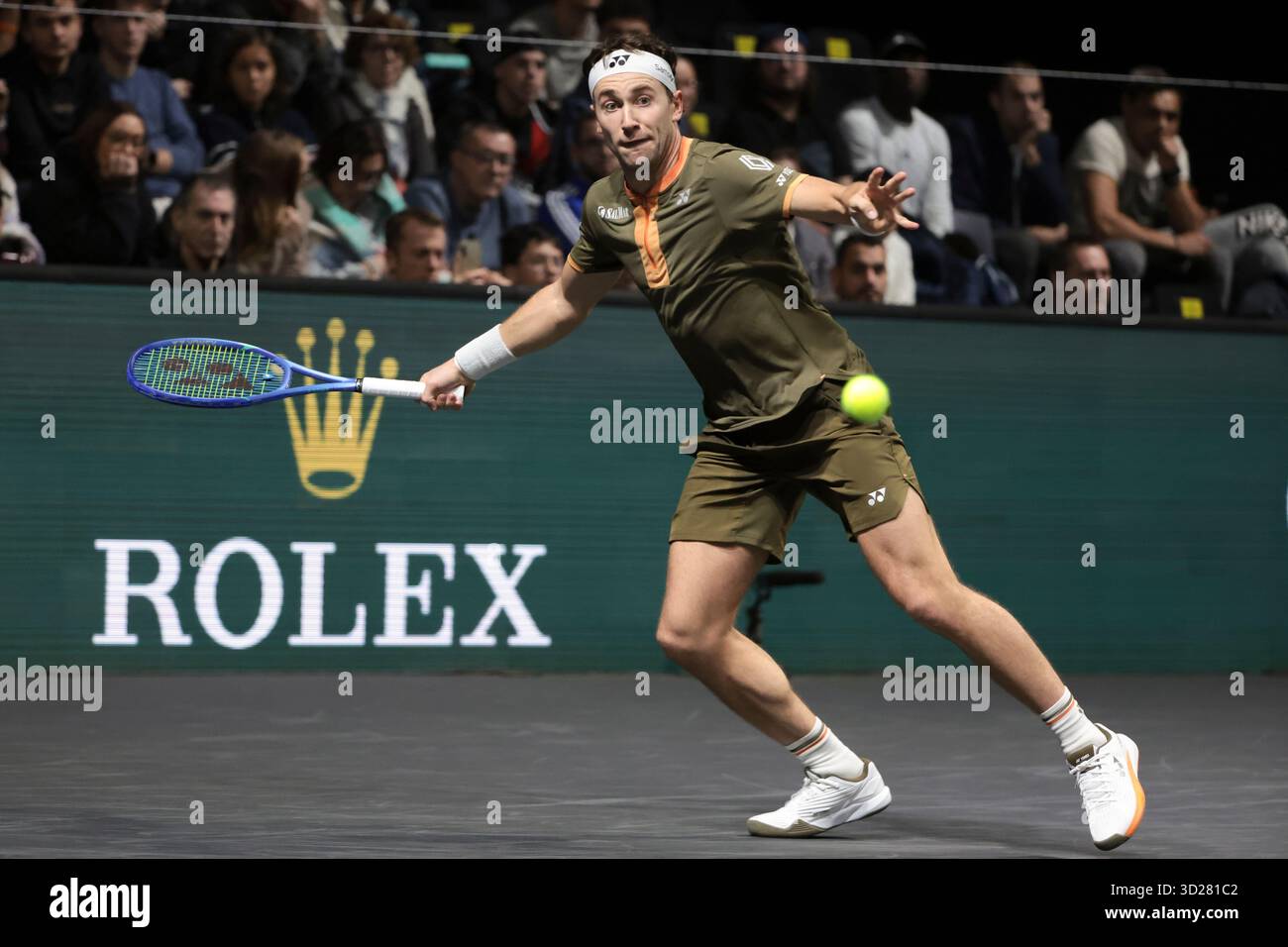 Nanterre, France. 29 octobre 2025. Casper Ruud de Norvège lors du 3e jour du tournoi de tennis Rolex Paris Masters 2025, ATP Masters 1000 le 29 octobre 2025 au Paris la Defense Arena de Nanterre près de Paris, France - photo Jean Catuffe/DPPI crédit : DPPI Media/Alamy Live News Banque D'Images