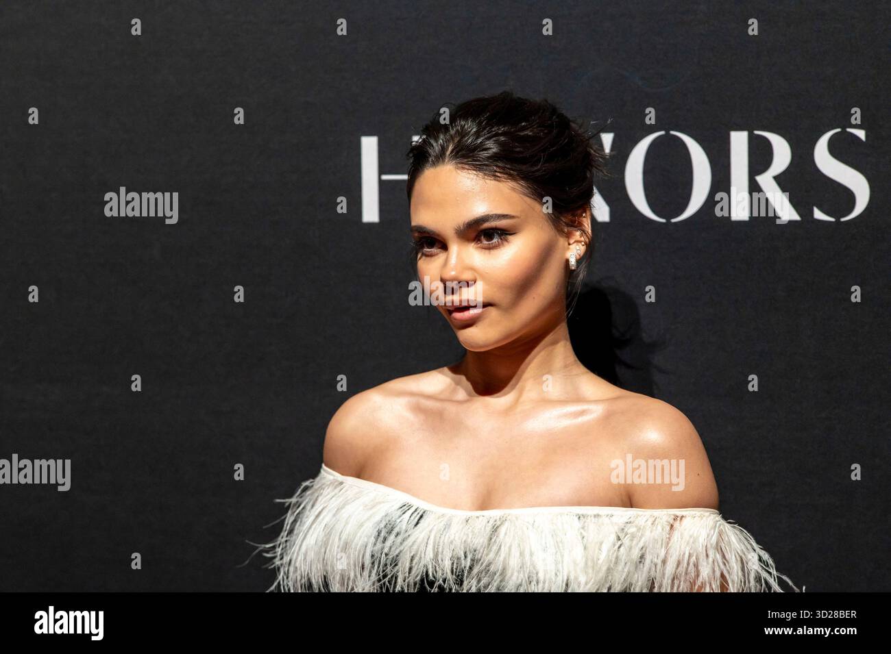 Ariana Greenblatt assiste aux WWD Honors 2025 à Cipriani South Street à New York, New York, États-Unis, le 28 octobre 2025. (Photo de M10s/TheNews2/NurPhoto) crédit : NurPhoto SRL/Alamy Live News Banque D'Images