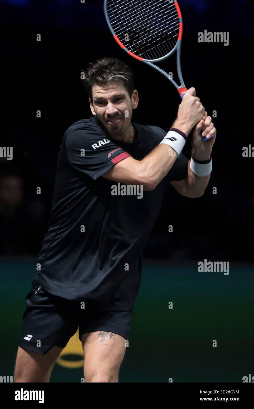 Nanterre, France. 30 octobre 2025. Cameron Norrie de Grande-Bretagne pendant le jour 4 du tournoi de tennis Rolex Paris Masters 2025, ATP Masters 1000 le 30 octobre 2025 au Paris la Defense Arena de Nanterre près de Paris, France - photo Jean Catuffe/DPPI crédit : DPPI Media/Alamy Live News Banque D'Images