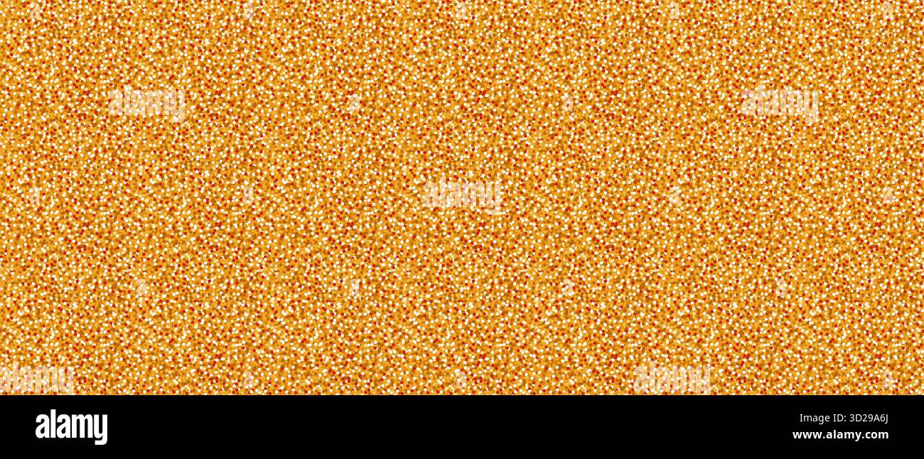 Fond de paillettes dans des tons dorés avec une texture de paillettes étincelantes. Motif vectoriel transparent scintillant pour l'emballage de luxe, les cartes de vacances et festif Illustration de Vecteur