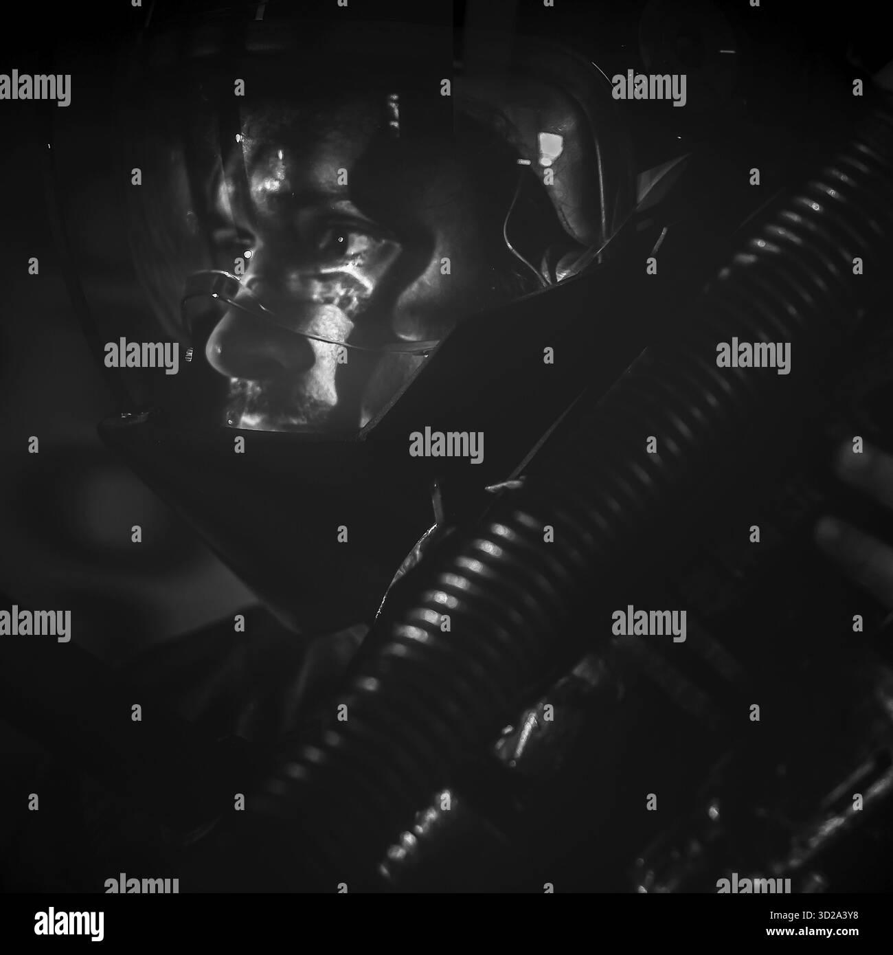 Futur guerrier sur le champ de bataille, image fantastique Banque D'Images