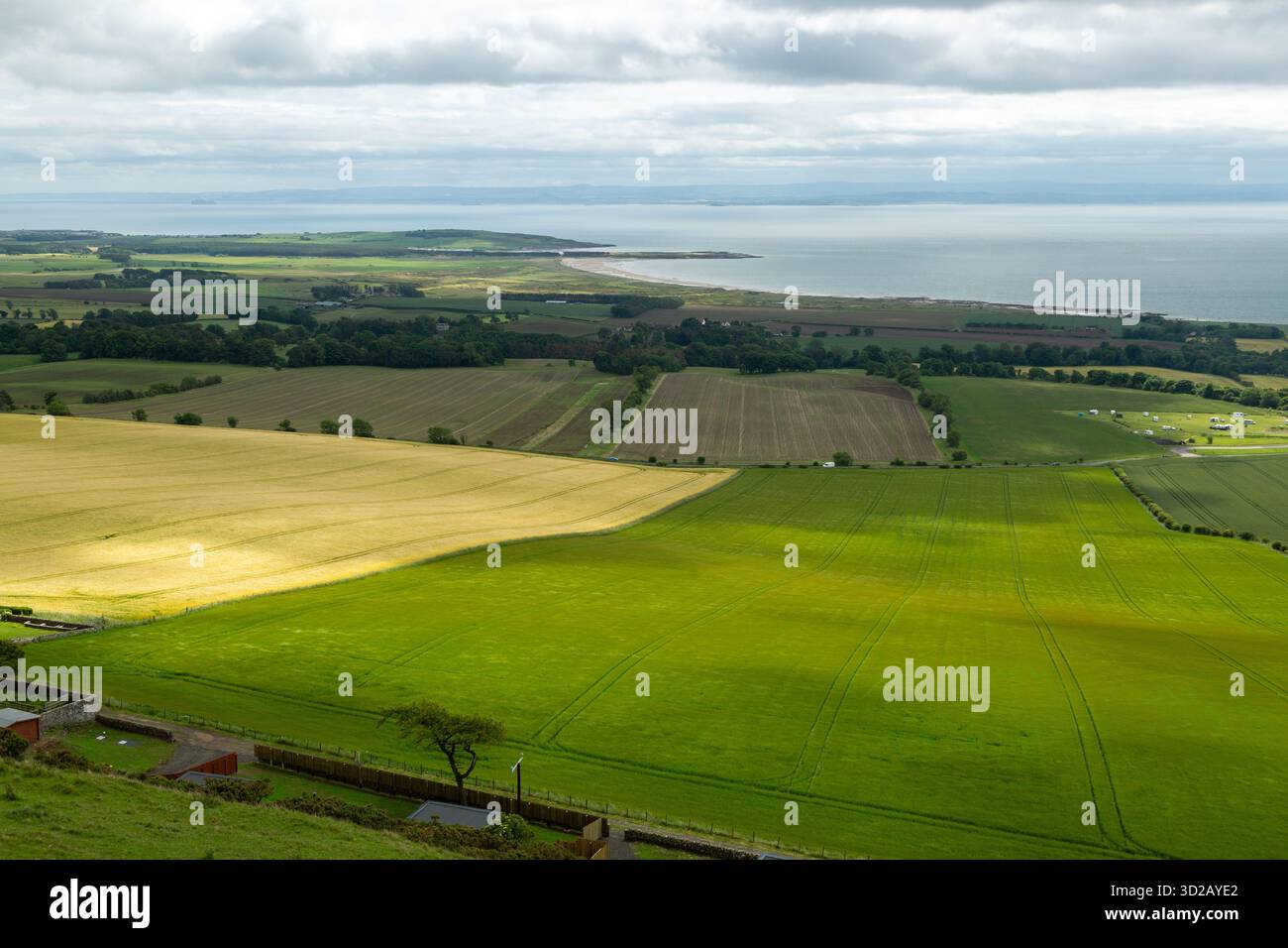 The view of the Firth of Forth from Largo Law, Fife, Scotland Banque D'Images