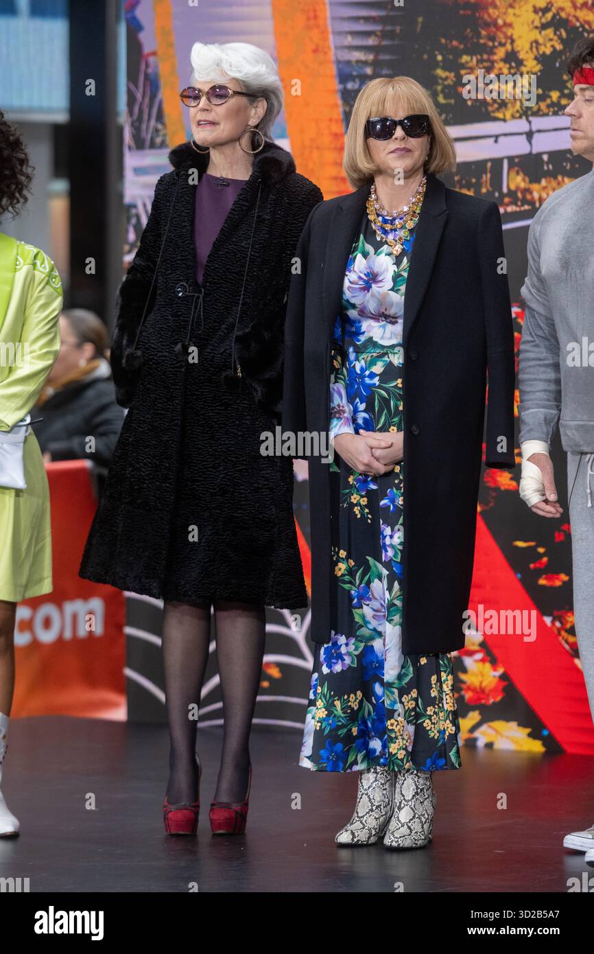 Savannah Guthrie : Miranda Priestly et Jenna Bush Hager : Anna Wintour Banque D'Images