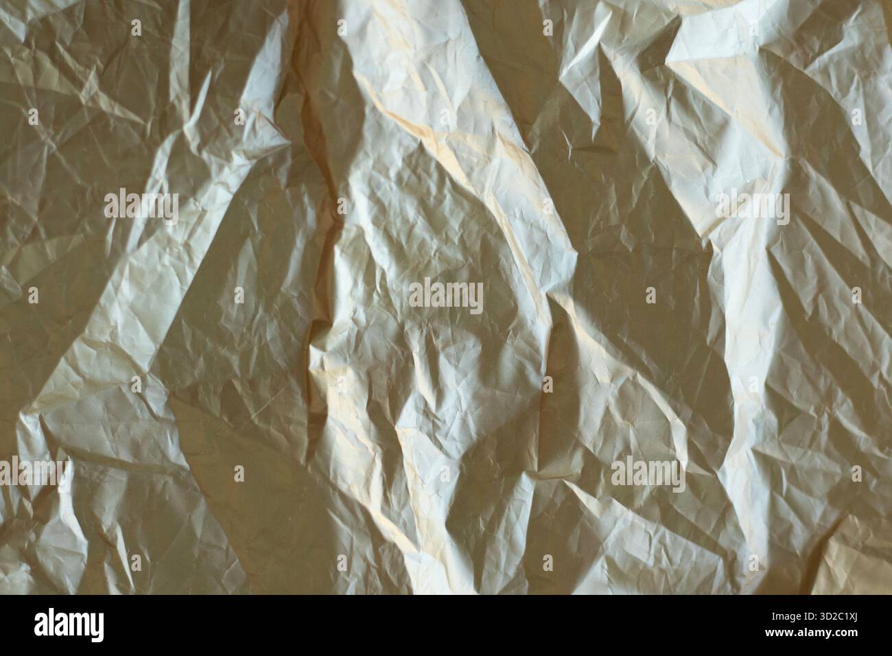 Texture de papier froissé avec plis froissés et tons neutres pour la conception de fond Banque D'Images