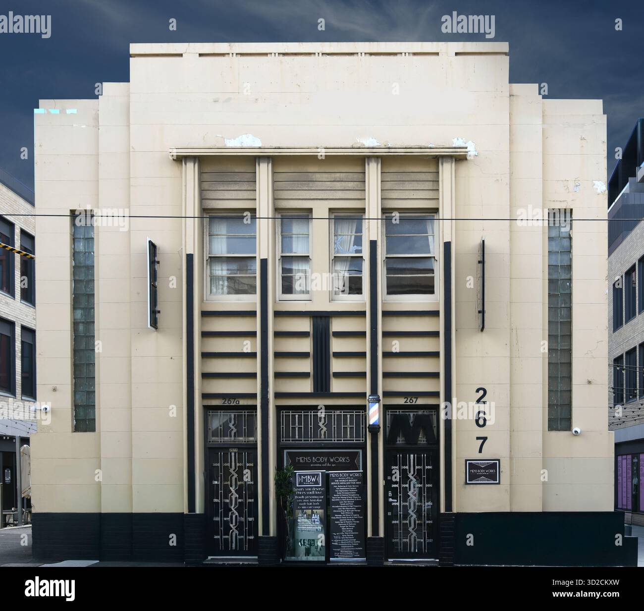 Bâtiment Art déco, ancienne banque à Richmond, Victoria, Australie Banque D'Images