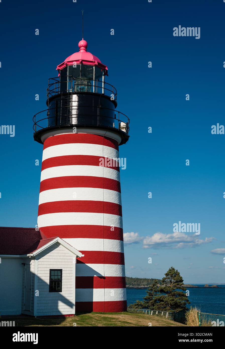 Quoddy Head Light ouest _ Lubec, Maine, USA Banque D'Images