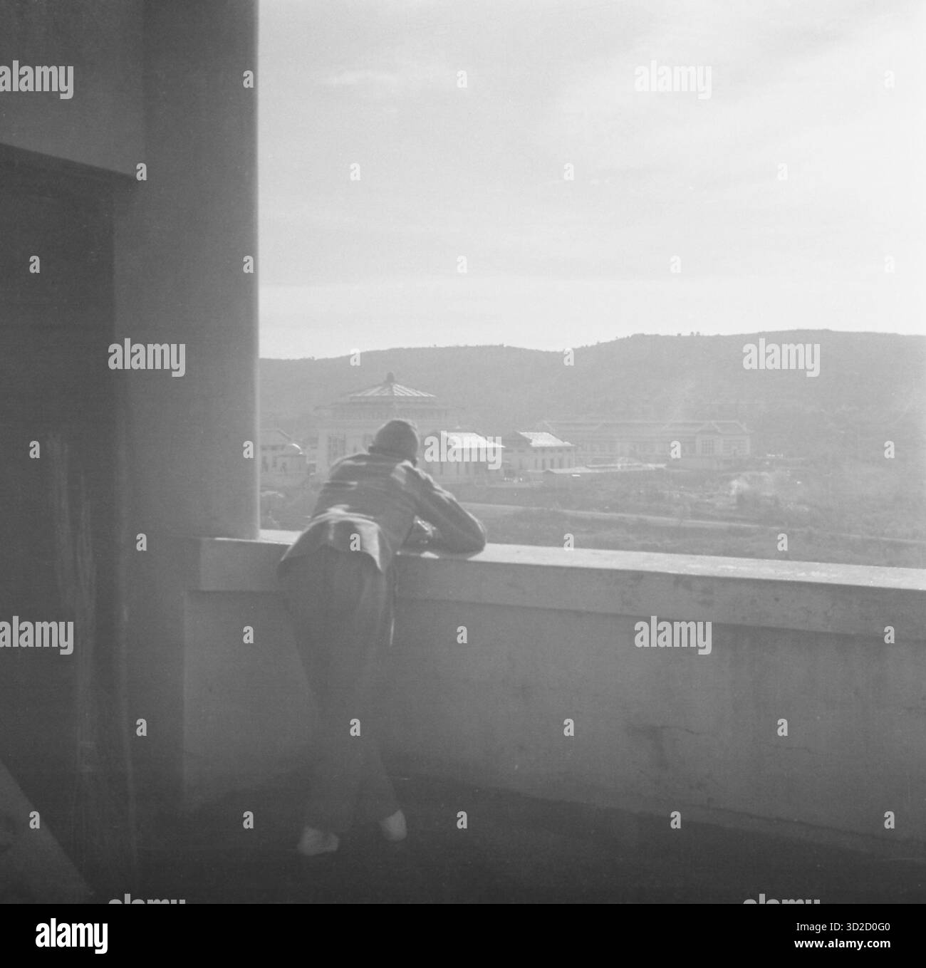 Photo vintage de l'Université de Wuhan, pendant la seconde guerre sino-japonaise, à Wuhan, en République de Chine - 1939 Banque D'Images