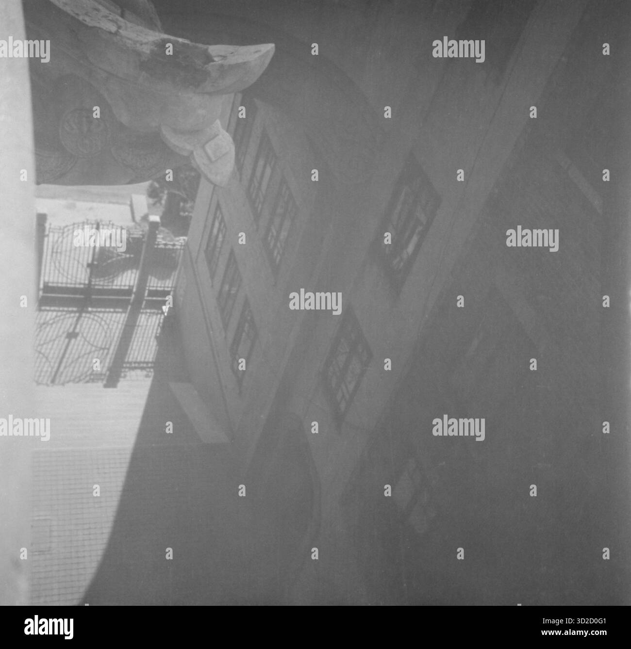 Photo vintage de l'Université de Wuhan, pendant la seconde guerre sino-japonaise, à Wuhan, en République de Chine - 1939 Banque D'Images