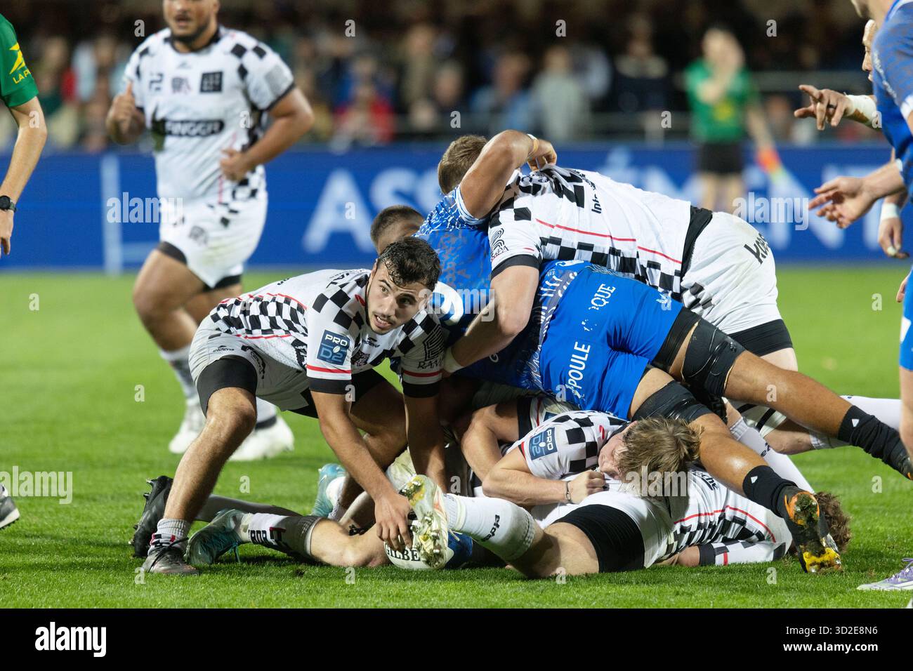 Vannes, France. 31 octobre 2025. Paul Dumas de Valence lors du championnat de France Pro D2 rugby à xv match opposant RC vannes et Valence Romans Drôme Rugby le 31 octobre 2025 au stade la Rabine à vannes, France - photo Damien Kilani/DK Prod/DPPI crédit : DPPI Media/Alamy Live News Banque D'Images