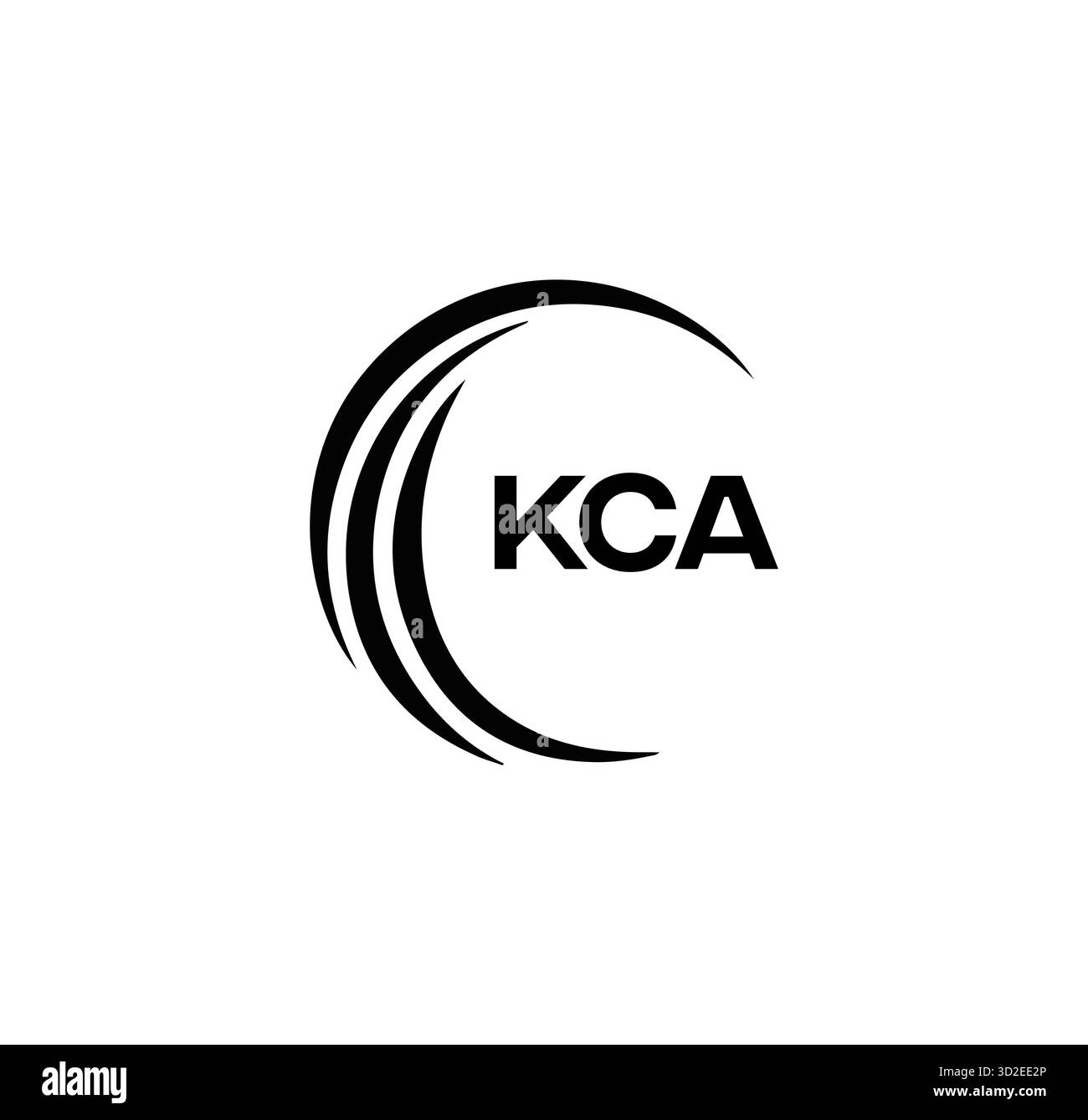 Ensemble KCA , logo KCA. K C A DESIGN. Lettre KCA blanche. KCA, K C A lettre design logo. Lettre initiale KCA lettre logo Set, cercle lié monogramme majuscule Illustration de Vecteur