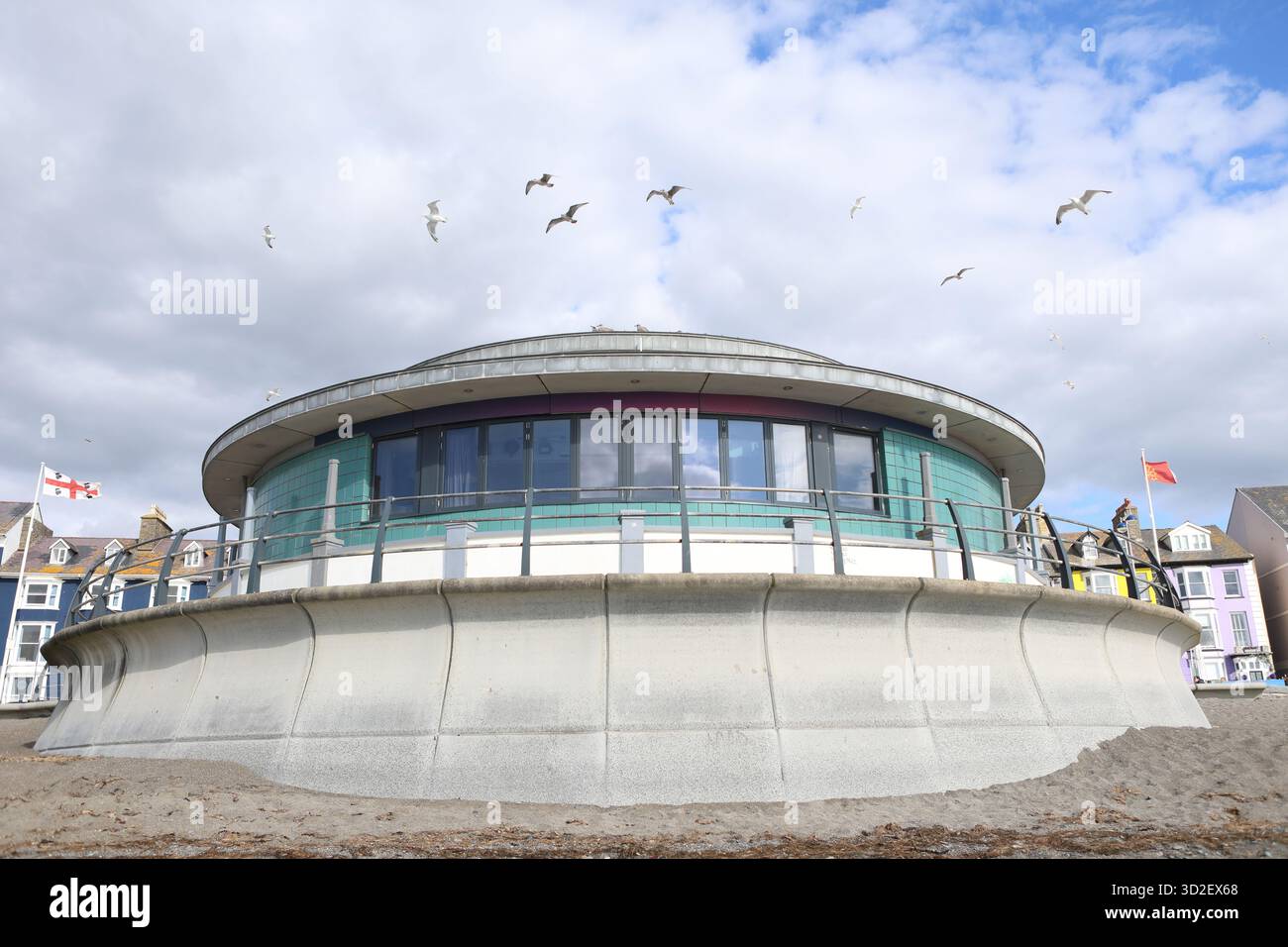 PROM Diner Aberystwyth Wales UK sur le front de mer Banque D'Images