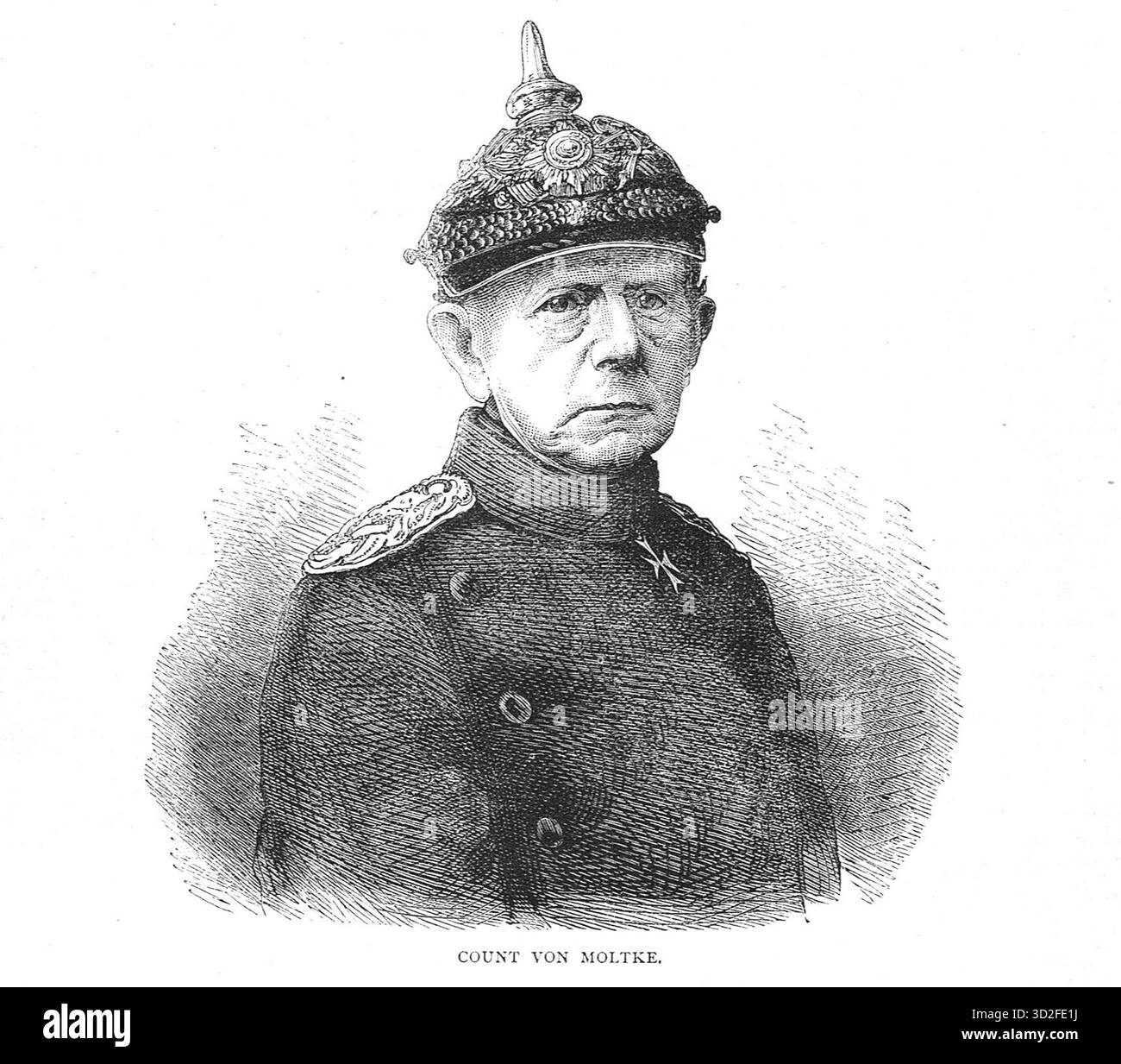 Helmuth von Moltke, chef de l'état-major général prussien pendant la guerre franco-prussienne Banque D'Images