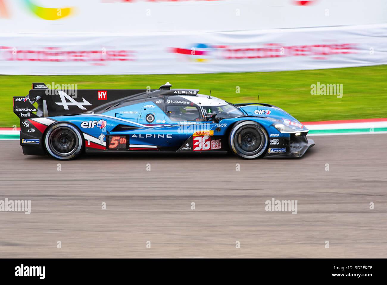 Championnat du monde d'endurance FIA Imola, dimanche 2025-04-20Hypercar Alpine A424 Banque D'Images