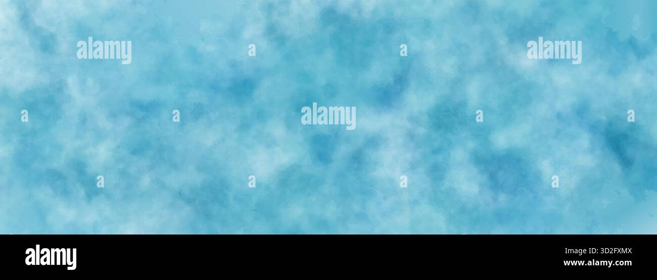 Fond de vecteur aquarelle bleu. Toile de fond de teinture carrée de peinture abstraite à la main Illustration de Vecteur