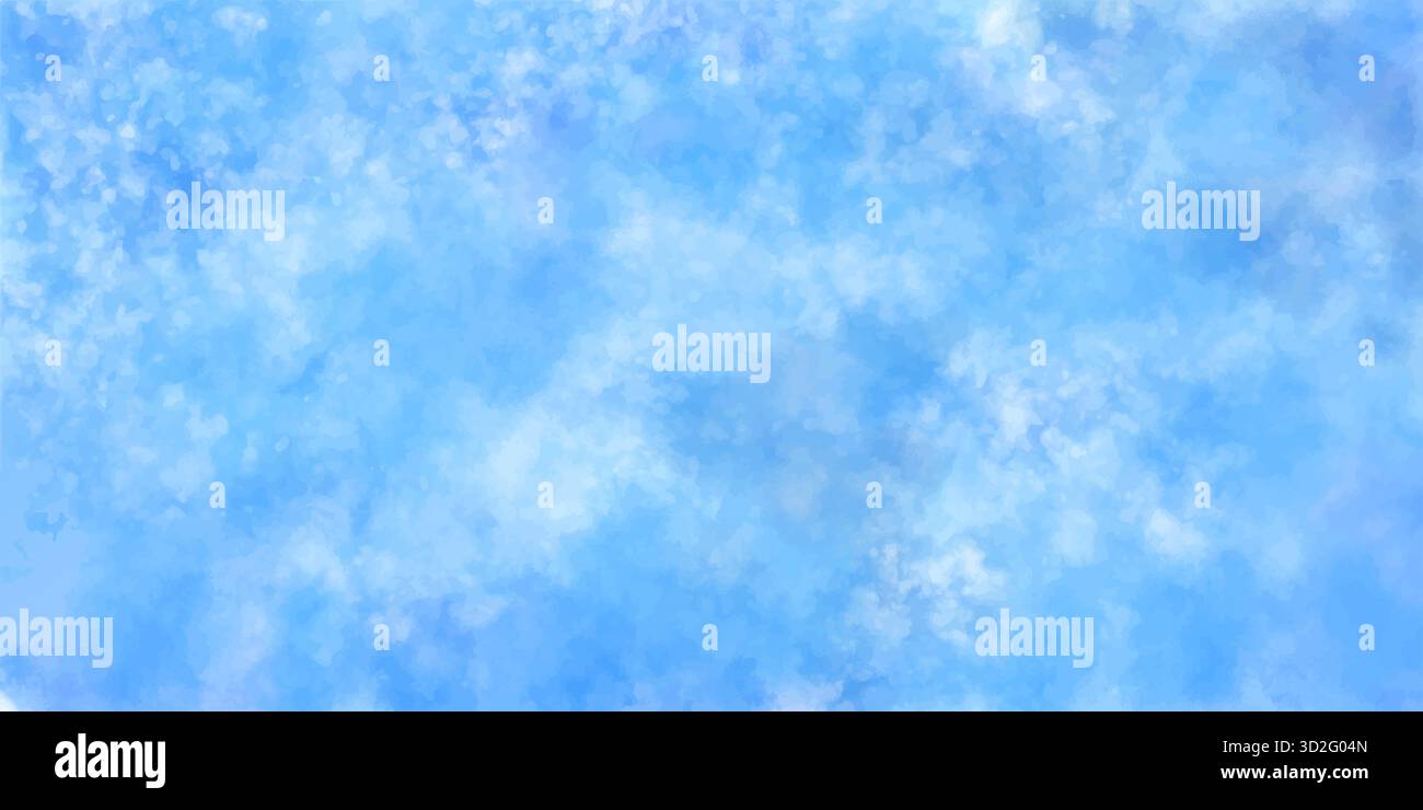 Fond de vecteur aquarelle bleu. Toile de fond de teinture carrée de peinture abstraite à la main Illustration de Vecteur