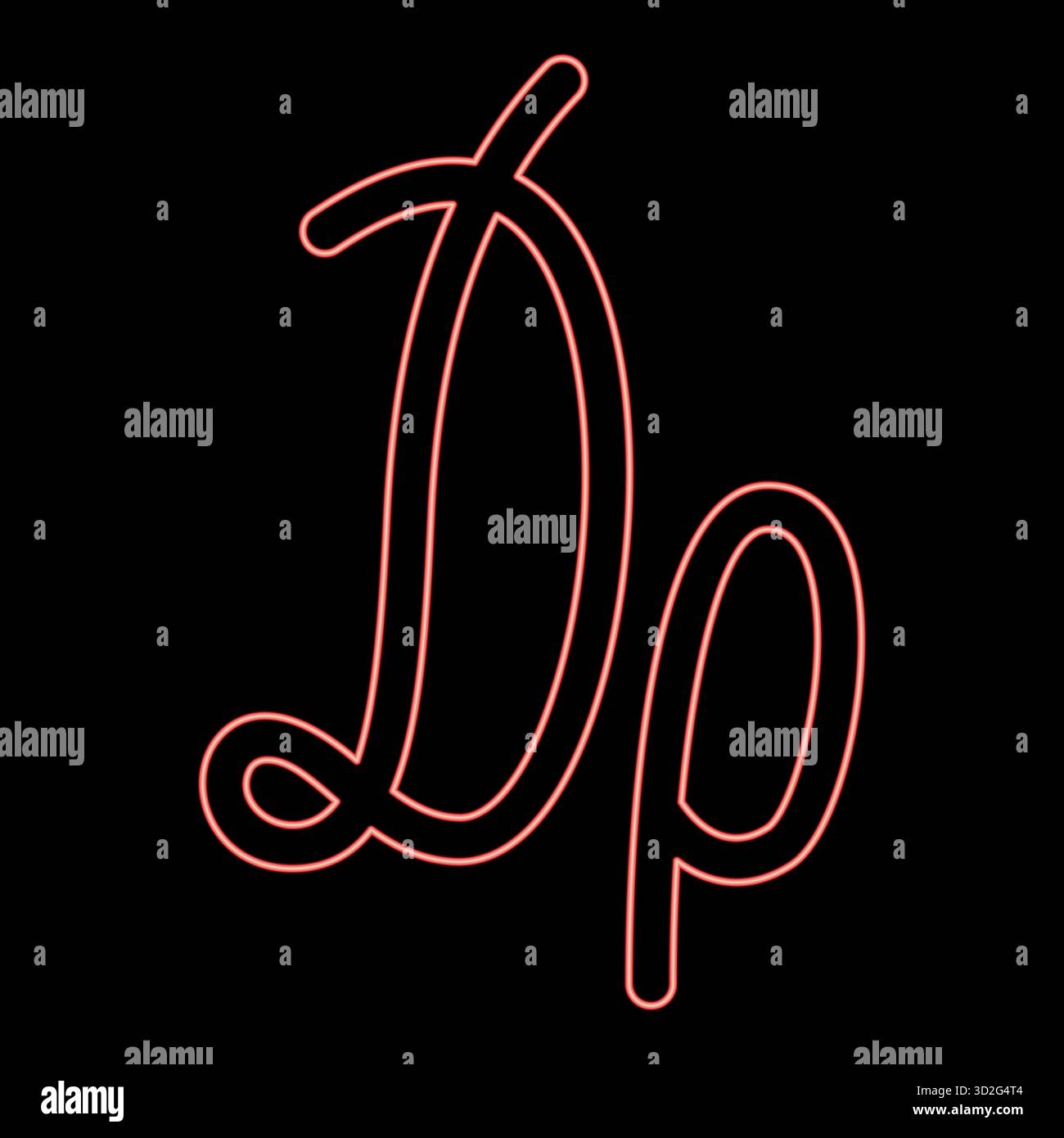 Symbole de néon ou signe de drachme monnaie argent rouge illustration vectorielle image de style plat lumière Illustration de Vecteur