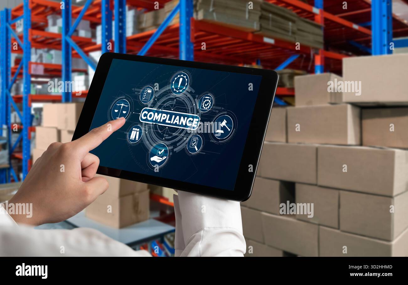 Système de conformité pour les entreprises Modish Online afin de répondre aux normes de qualité Banque D'Images