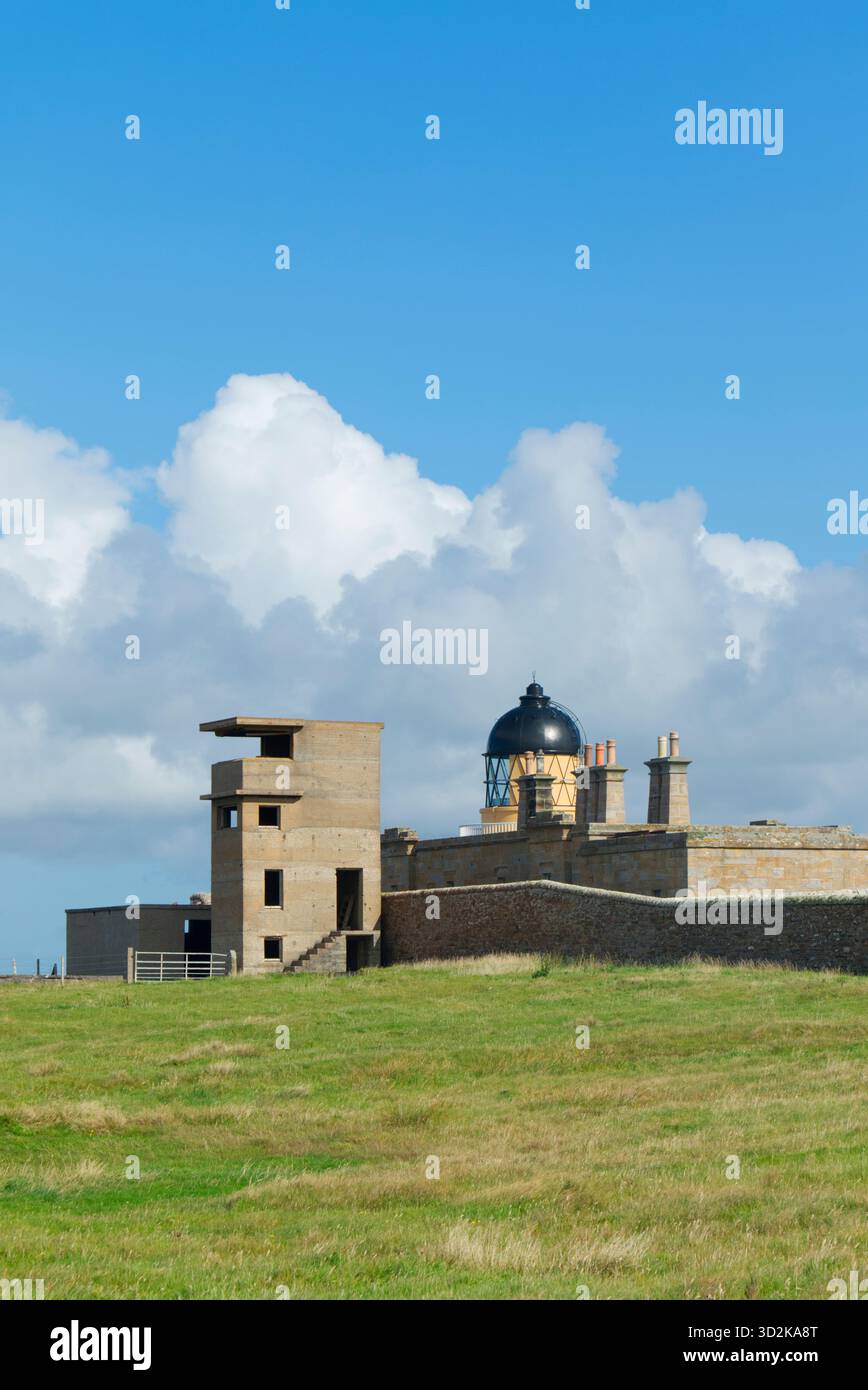 Défenses en temps de guerre sur la côte de Scapa Flow, îles Orcades Banque D'Images
