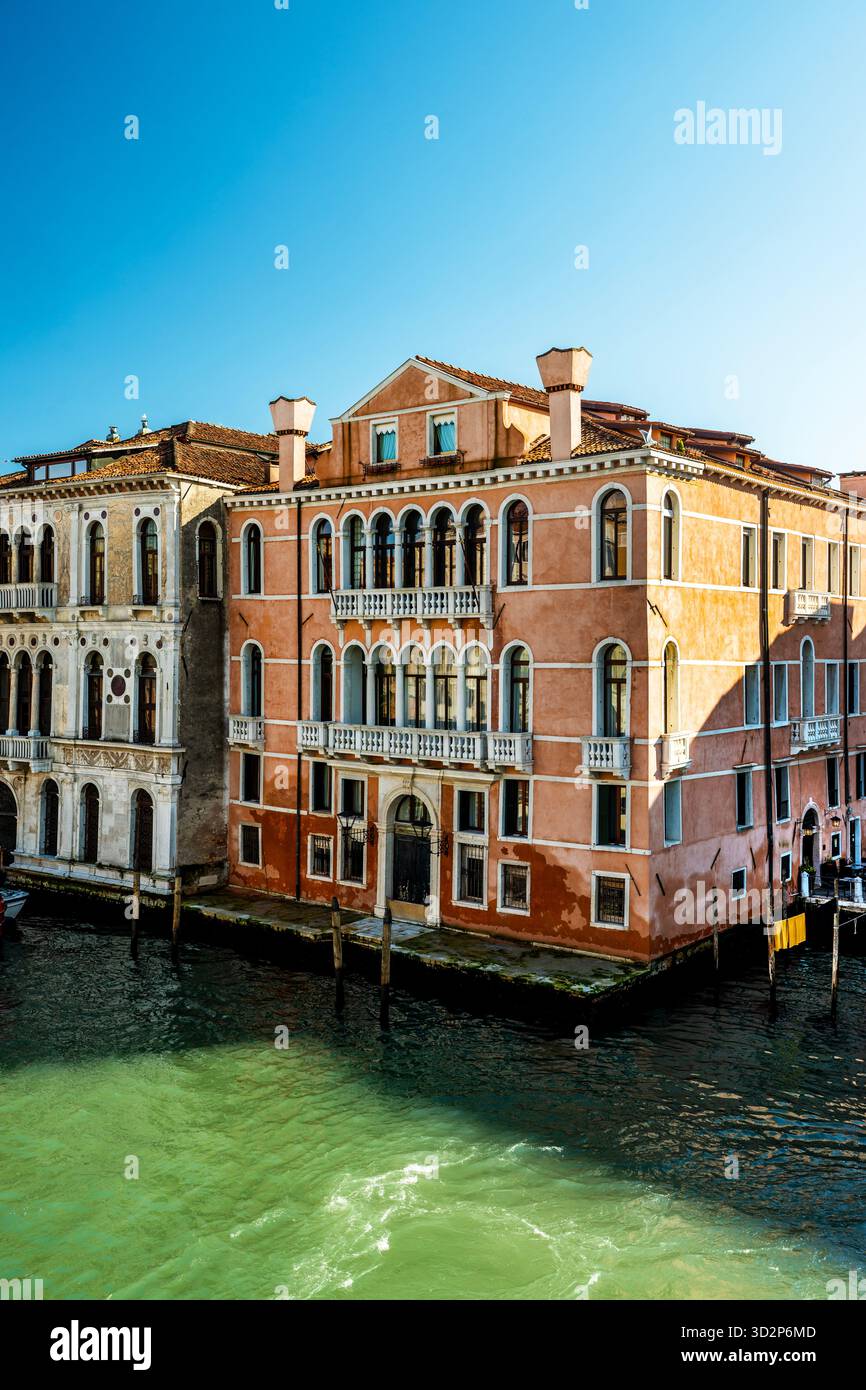 Palazzo Brandolin Rota Palais Renaissance sur le Grand canal à Venise, Italie. Banque D'Images