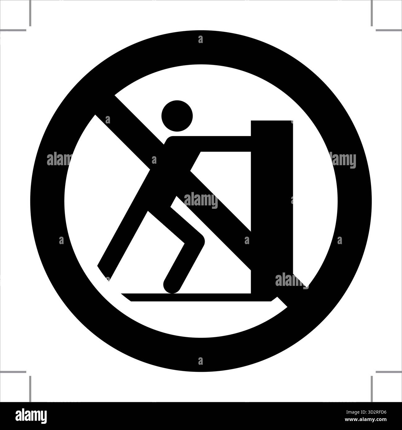 Le pictogramme d'interdiction de la norme ISO 7010 comporte un symbole universel no (cercle rouge avec une ligne diagonale) pour indiquer les actions interdites, assurant ainsi Illustration de Vecteur