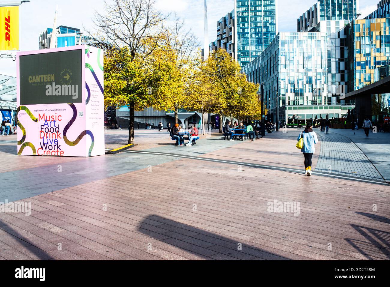 Greenwich Peninsular, North Greenwich, Londres, Angleterre Banque D'Images