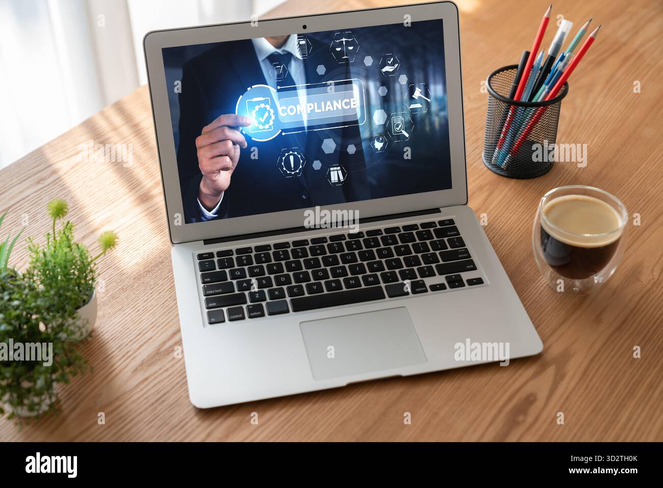 Système de conformité pour les entreprises Modish Online afin de répondre aux normes de qualité Banque D'Images