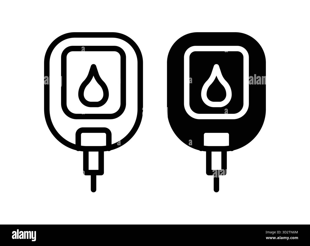 Cette image montre deux glucomètres conçus pour vérifier les niveaux de sucre dans le sang. Idéal pour les soins de santé, cet outil soutient la gestion du diabète et le patient Illustration de Vecteur