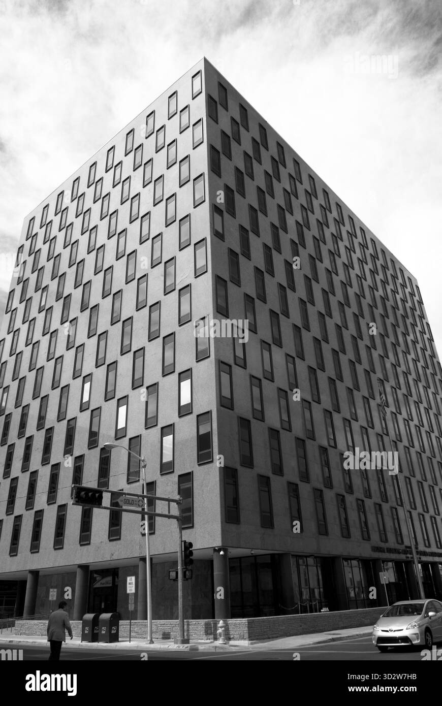 Extérieur du palais de justice fédéral à Albuquerque, Nouveau-Mexique, États-Unis.. Banque D'Images