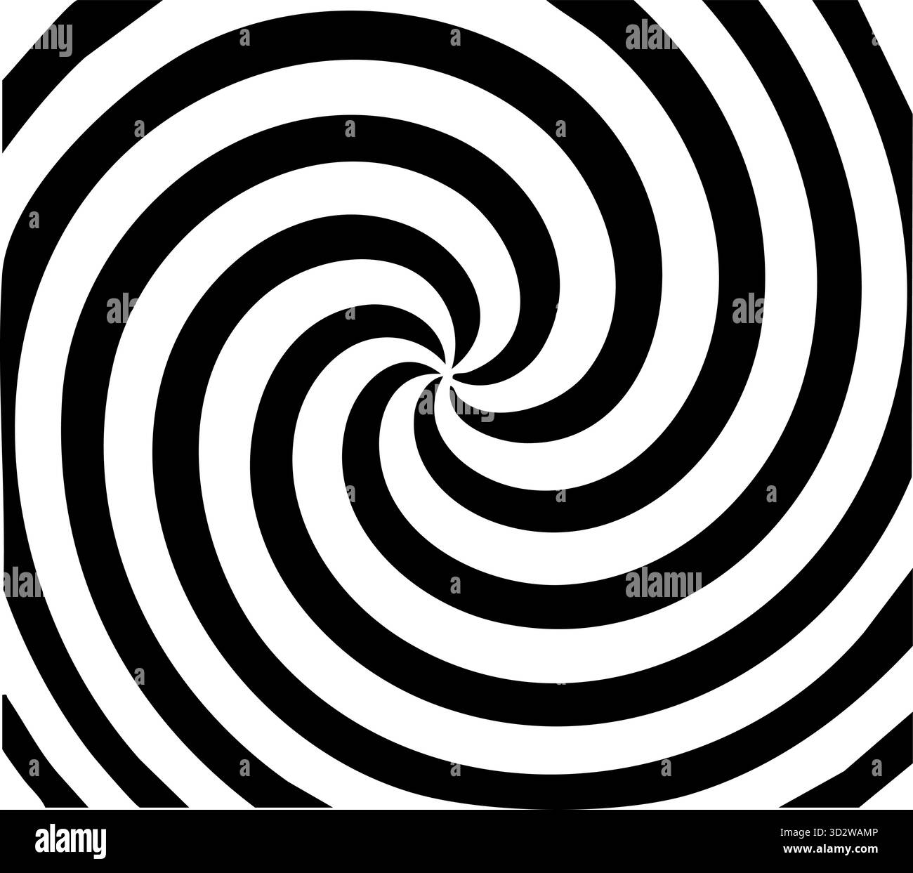Motif abstrait en spirale psychédélique. Arrière-plans de vecteur hypnotique Groovy. Texture de cercle ondulé d'Halloween effrayante Illustration de Vecteur