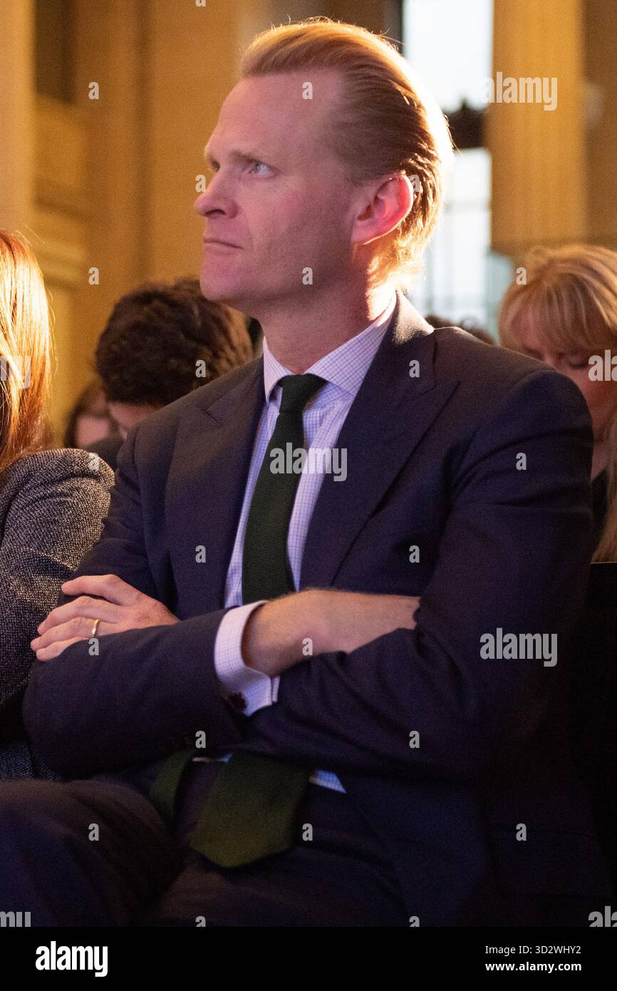 Londres, Royaume-Uni. 03 novembre 2025. James Orr lors d'une conférence de presse sur l'économie du Royaume-Uni au Banking Hall. Crédit : Justin Ng/Alamy Live News. Banque D'Images