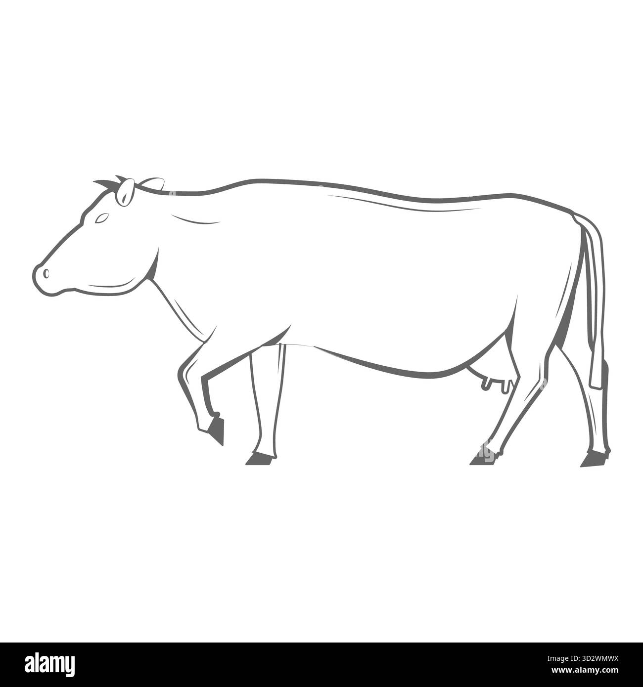 Illustration du jeu d'icônes bicolores pour l'agriculture. Contient des images de Grange, camion de ferme, tracteur, vache, poulet, agriculteur, oeufs, mains humaines, boîte de lait, constructions de ferme, tomates.. Point 2 Banque D'Images