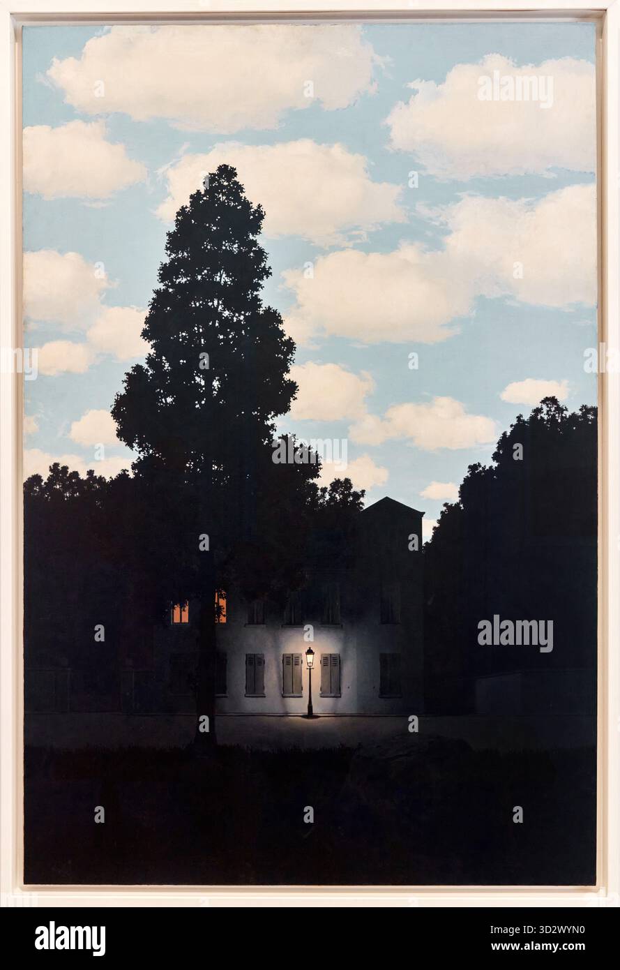 René Magritte (1898-1967), Empire de lumière, 1953-1954, huile sur toile, Musée de la collection Peggy Guggenheim, Venise, Venise, Vénétie, Italie Banque D'Images
